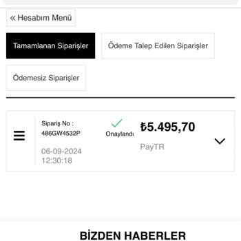 OZSARICAM Ozsaricam Sipariş Kargolanmadı Ve İletişim Kurulamıyor