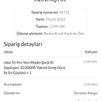 Robo İade Ettiğim Ürünün Ücreti Yatırılmadı! Telefonlar Kapalı!
