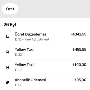 Uber Sürücü Paramı Vermedi