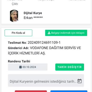Dijital Kurye 2 Haftadır Mağdur Ediyor Vodafone Hattımı Getirin