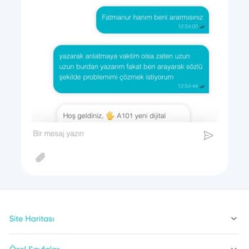 A101 Müşteri Hizmetlerine Ulaşamama Sorunu