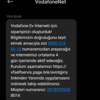 Vodafone İnternet Kurulumu Mağduriyeti