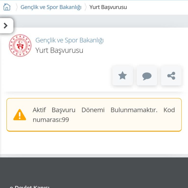 KYK Ek Yurt Başvuru Hatası