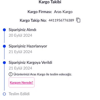 Aras Kargo Kargom Teslim Edilmiyor