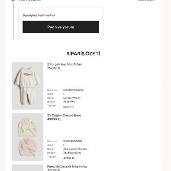 Teslim Edilmeyen Ürün H&M Ve Hepsijet