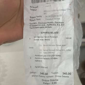 Köfteci Yusuf'tan Hem Yanlış Hem Boş Ürün Ve Buz Gibi