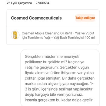 Cosmed Ürün Tedarik Sürecinde Yaşanan Sorunlar