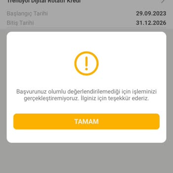 VakıfBank Trendyol Satıcılarına Özel Kredi Kullanamamak!