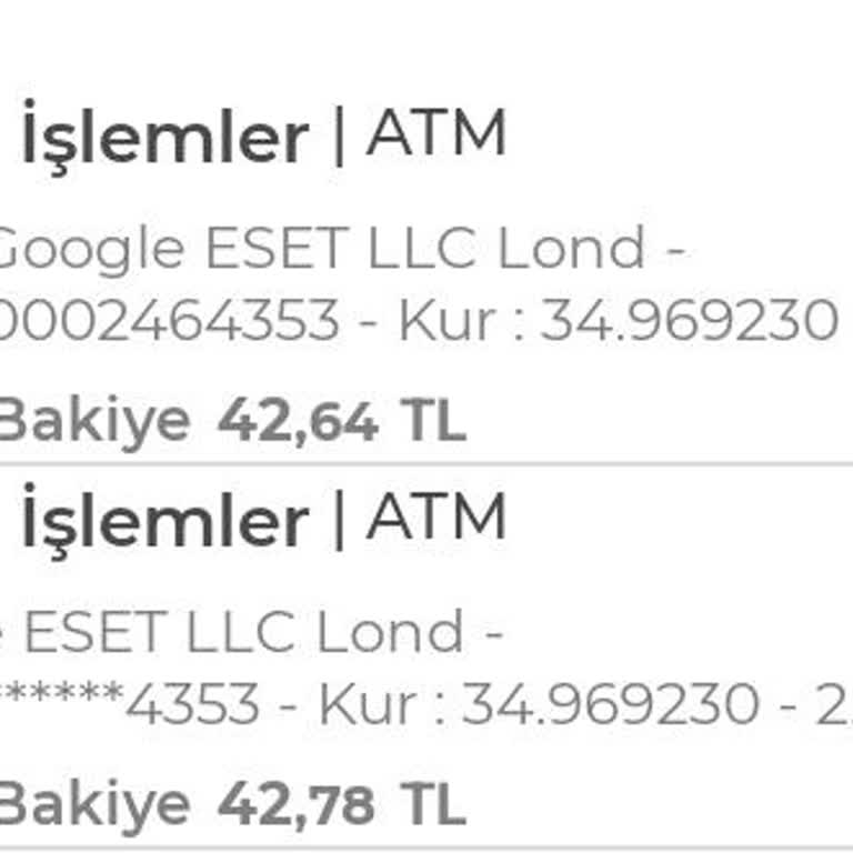 Google Play Google Haberim Olmadan Banka Hesabımdan Para Çekmiş
