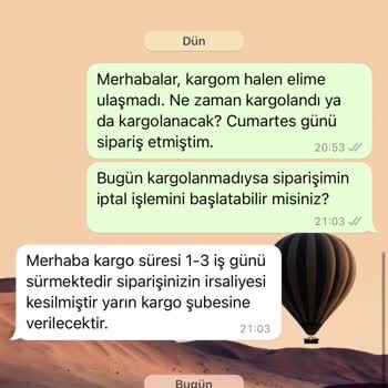 Sneakgo Siparişimi Kargoya Vermiyor