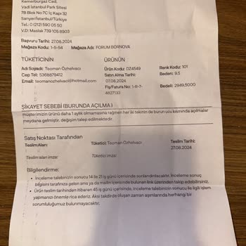 Sneaks Up'tan Aldığım Ayakkabıda Üretim Hatası Ve İade Sorunu