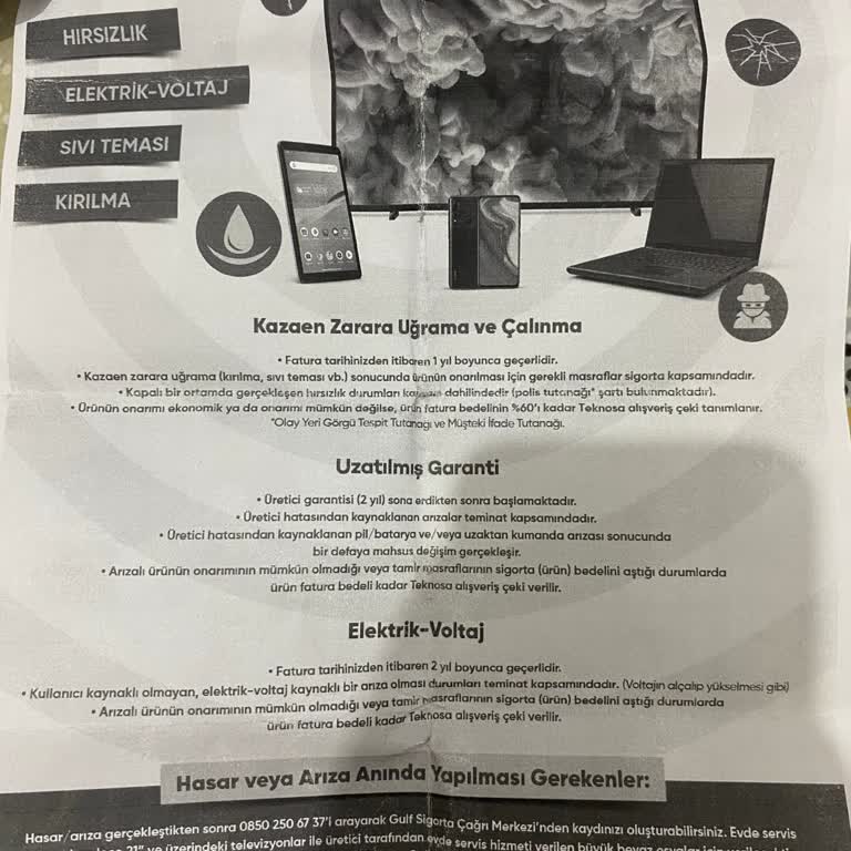 Teknosa Ek Garanti Pil Değilim Hakkımı Vermiyor