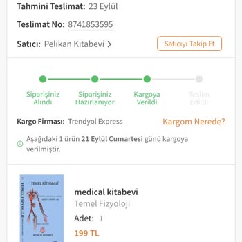 Trendyol Express Ürünüm 6 Gündür Kargoda