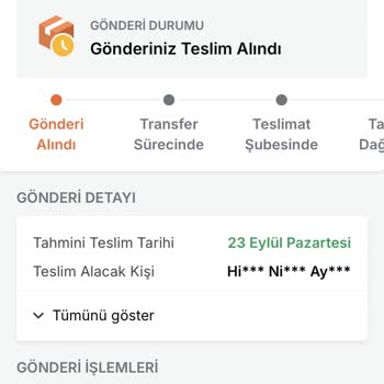 Trendyol Express Ürünüm 6 Gündür Kargoda
