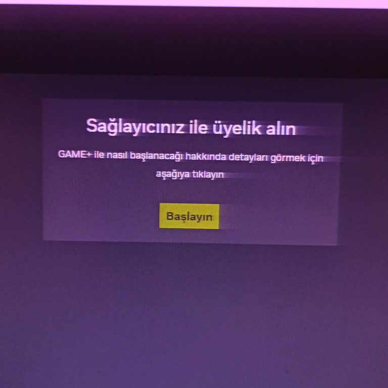 GeForce NOW powered by GAME+ "Sağlayıcınızla Üyelik Alın" Hatası