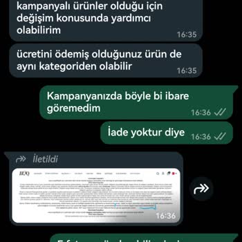 Müq Officiall İsimli Web Sitesinde Ürün İadesi Yok Diyorlar