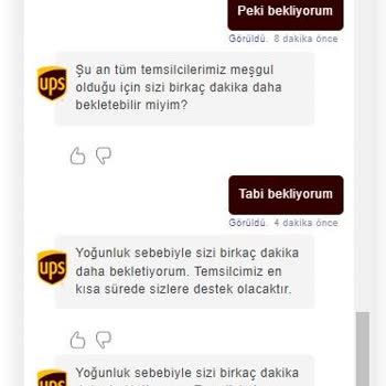 UPS Türkiye Mağduriyeti Kargo Gelmiyor