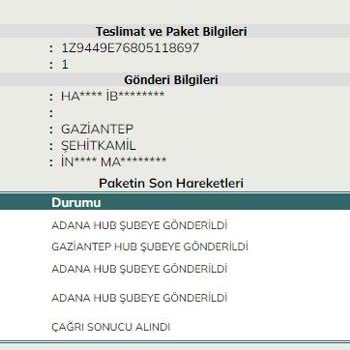 UPS Türkiye Mağduriyeti Kargo Gelmiyor