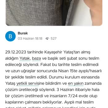 Yataş'ın Ayıplı Ve Geç İfası