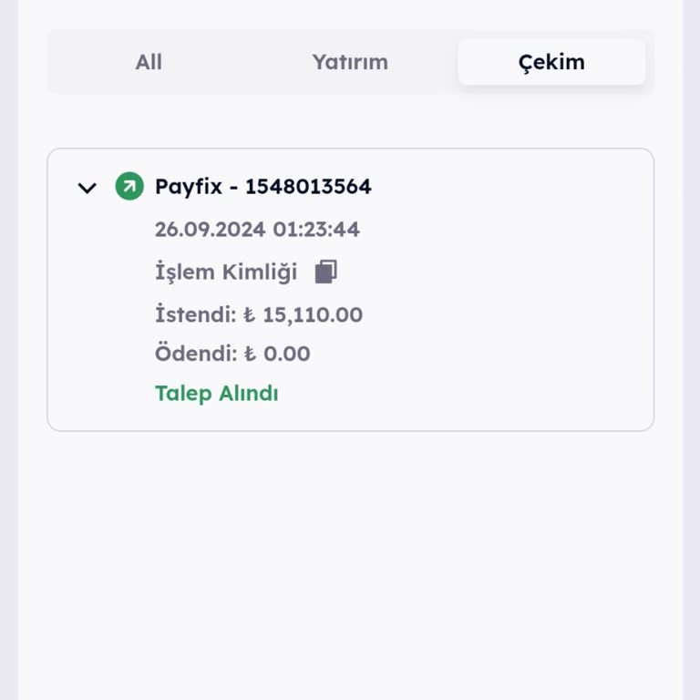 Betewin Çekim İşlemi