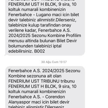 Fenerbahçe Spor Kulübü Fenerbahçe Kulübü Haksız Kombine İptali