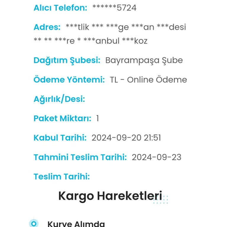 Kargoist Kargo Teslim Etmiyor. İade Sıkıntısı
