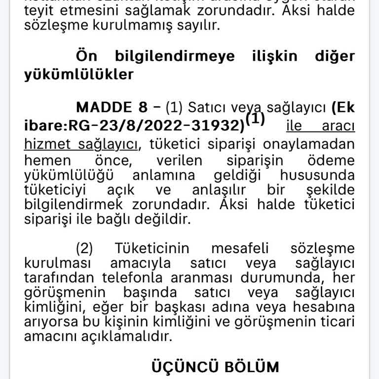 Sahibinden Ücret İade Talebi