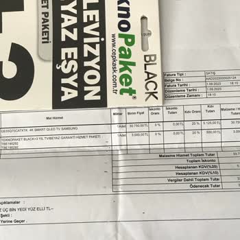 Samsung Marka Televizyonun Açma Kapama Tuşunun Kalitesizliği.