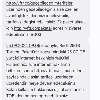 Vodafone'da 10 Gün İçinde 30 GB İnternetin Bitmesi