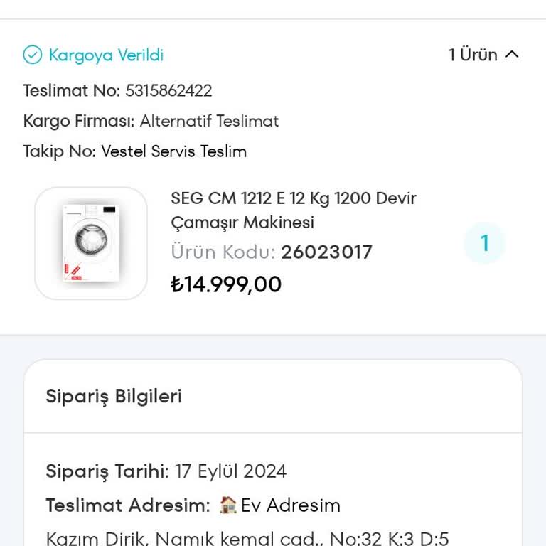 A101 Verilen Sipariş Zamanında Getirilmiyor