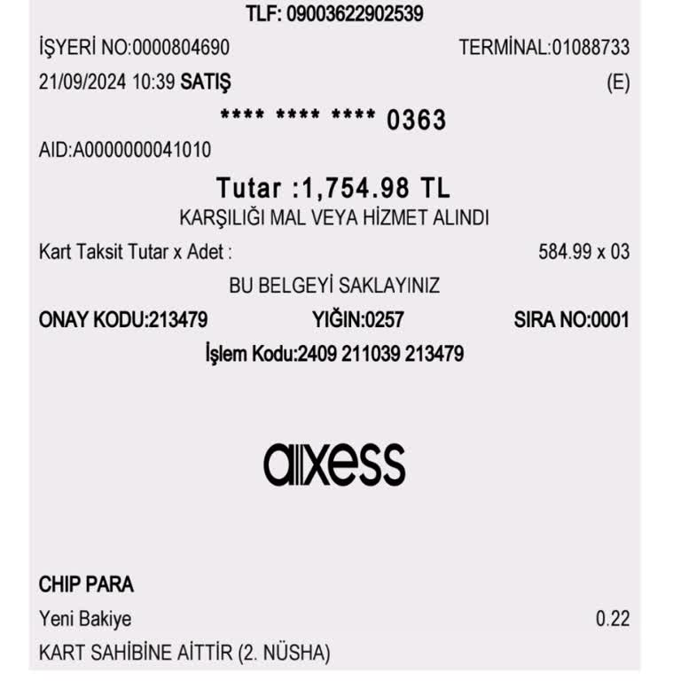 Penti Korse İade İstiyorum