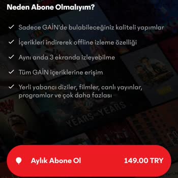 Gain Ödemeyi Aldı Ama Aboneliğimi Başlatmadı