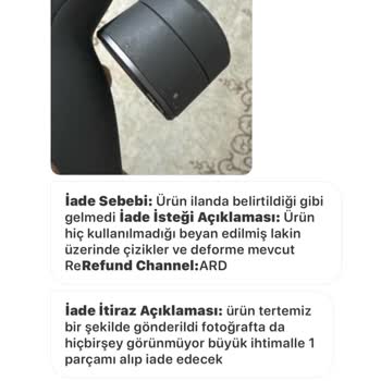 Gardrops Üzerinden Satılan Ürünle İlgili Sorunlar