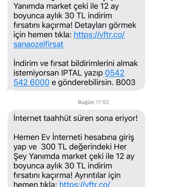 Vodafone'un Aşırı Fiyat Artışı Mağduriyeti