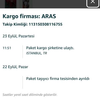 Aras Kargo Hediyem Adrese Ulaştırılamıyor