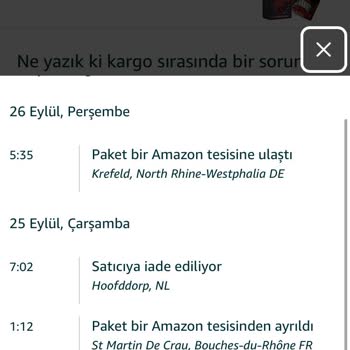 Amazon Kargoda Bir Sorun Oluştu