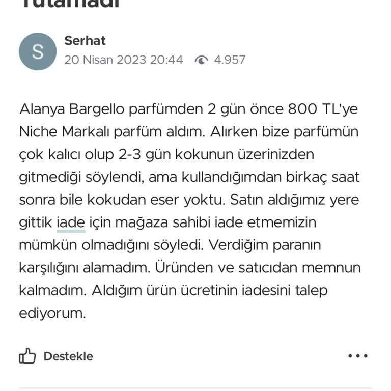 Bargello Perfume Bargello Niche Serisi