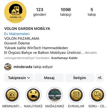 Volon Garden Mobilya Yanıltıcı Art Niyetli