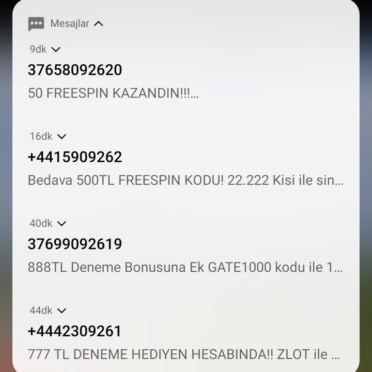 Türk Telekom Sürekli Gelen FreeSpin Mesajlarından Şikayetçiyim