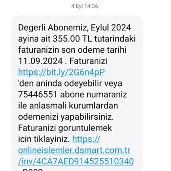 D-Smart 840 TL Ödediğim Halde 12 Gündür Nakil İşlemi Yapılmadı