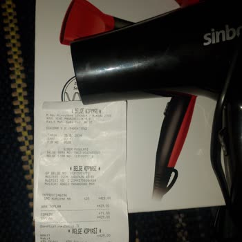 A101 Sinbo Saç Kurutma Makinesi Aldıktan Sonra 40 Saniyede Bozuldu