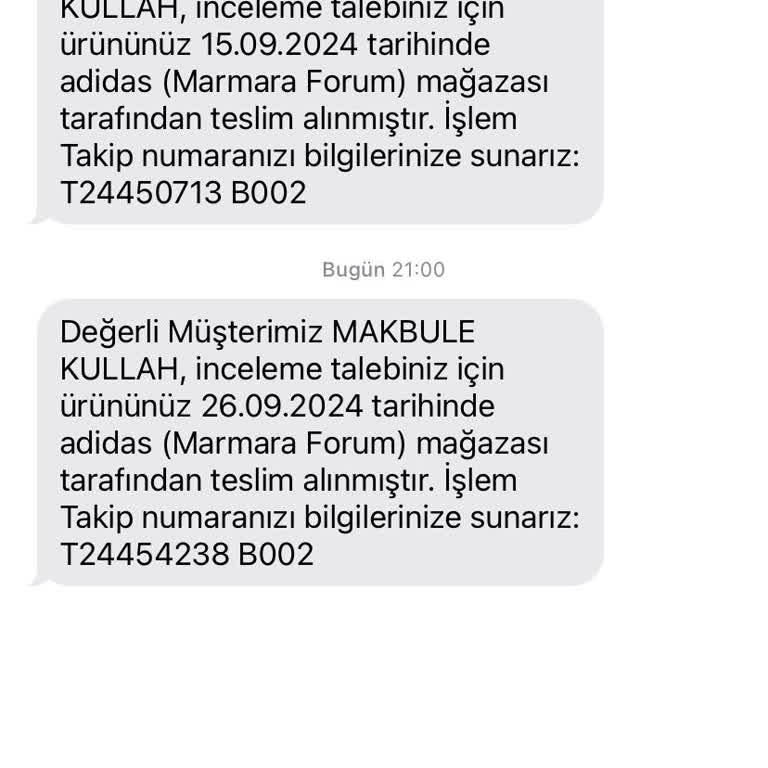 Adidas Marmara Forum İlgisizliği İşlem Yapmamaları