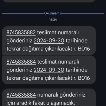 Trendyol Express Kargo Teslimat Yapmaması