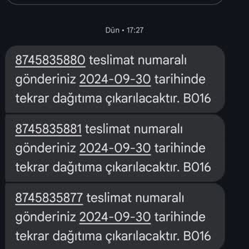 Trendyol Express Kargo Teslimat Yapmaması