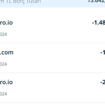 Scannero Hesabımdan Habersiz Çekilen Yüksek Tutar