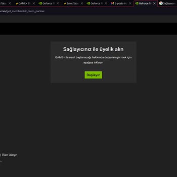 Geforce Now Gameplus Giriş Yapamıyorum