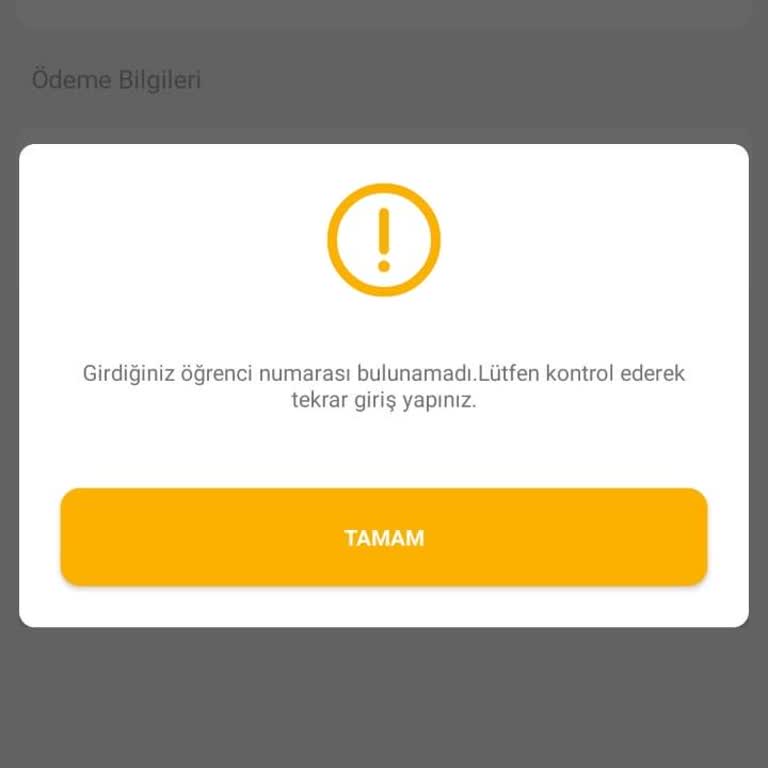 Ankara Üniversitesi Öğrenci Numaram Sistemde Kayıtlı Bulunmuyor