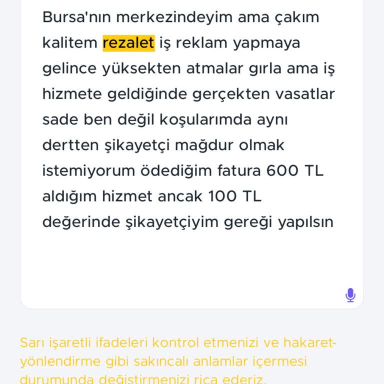 Bursa Merkezde Zayıf Çekim Kalitesi ve Yetersiz Hizmet
