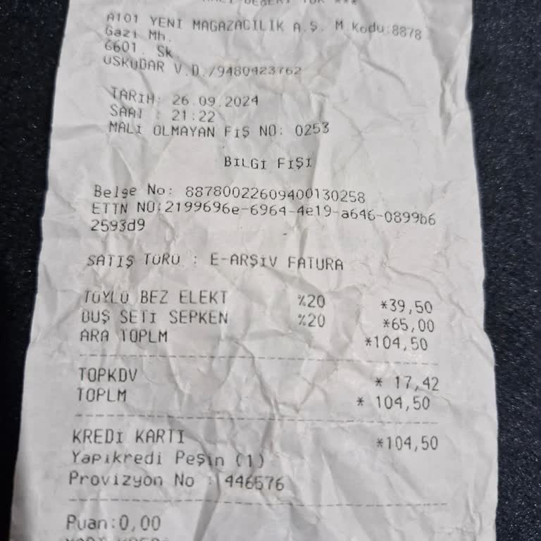 A101 Pis Koku Ve Tarihi Geçmiş Ürünler
