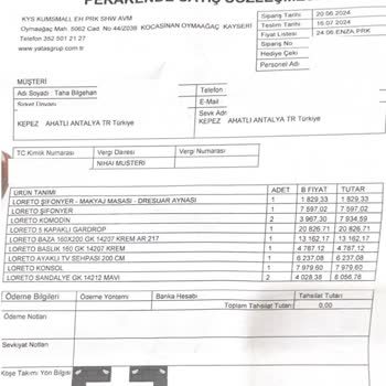 Enza Home-YATAŞ 99 Gündür Ürünleri Teslim Etmiyor!